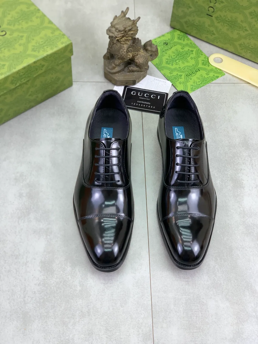 Men's Men's Shoes 💰P560 [New Style] 💰💎💎💎 [Gucci] GUCCI high-end men's formal business leather shoes, original order 1:1! Original imported high-end calfskin, original metal buckle, imported first-layer pigskin lining for feet, original high-end outsole, men's shoe size: 38-44